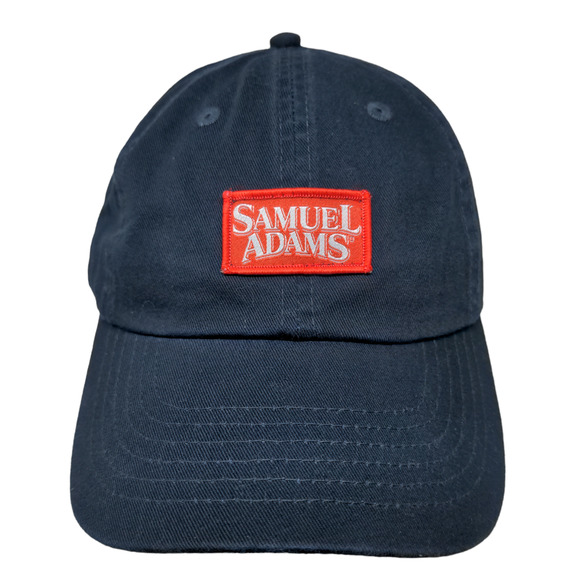 Samuel Adams Men's Slideback Hat Blue Logo Cotton Beer Adjustable Embroidered - Picture 1 of 12